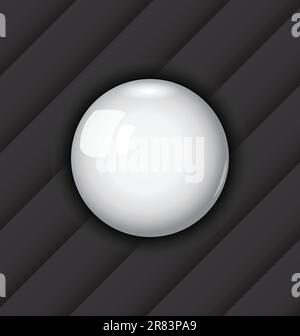 Illustration glossy ball as vector speech bubble - vector Stock Vector