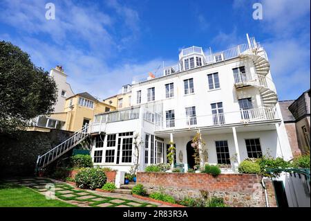 Hauteville House, Victor Hugo lived here in exile, St. Peter Port, Channel Islands, Guernsey Stock Photo