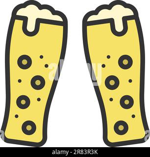Beers icon vector image. Stock Vector