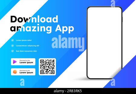 Download app page Stock Vector