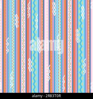 colorful repeating strip seamless pattern Stock Vector