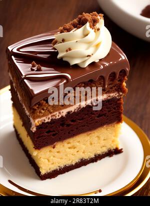 A delicious cake for tea always cheers you up Stock Photo