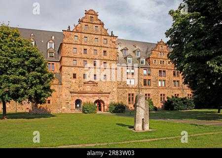 Armoury, built 1585-1590, next to Neues Schloss, Giessen, Hesse, Germany Stock Photo