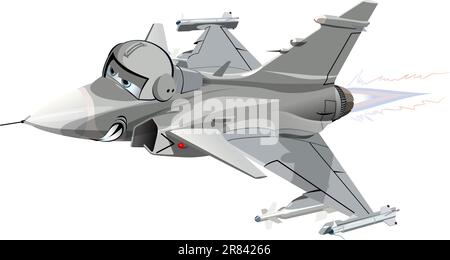 Vector Cartoon fighter. Available EPS-10 vector format separated by groups and layers for easy edit Stock Vector