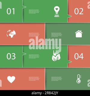 Infographics Cover - Numbered Banner Designs with Icons Stock Vector ...