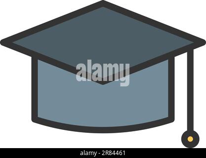 Mortarboard icon vector image. Stock Vector