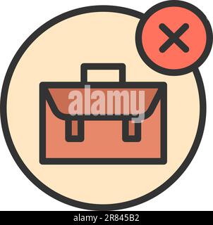 Unemployed icon vector image. Stock Vector