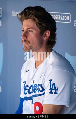 LOS ANGELES, CA - JUNE 13: Los Angeles Dodgers outfielder Jonny DeLuca (89)  looks on during the MLB game between the Chicago White Sox and the Los  Angeles Dodgers on June 13