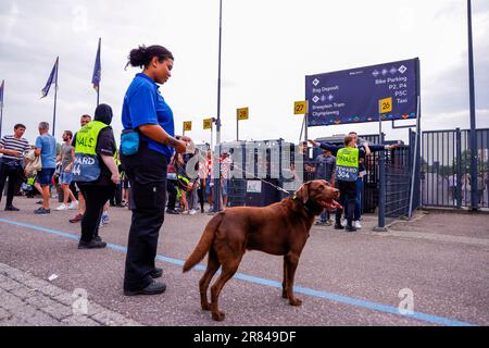 18-06-2023: Sport: Kroatie v Spanje  ROTTERDAM, NETHERLANDS - JUNE 18: entrance gate to the stadium during the match UEFA Nations League 2022/23 Semif Stock Photo