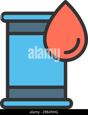 Dippel Oil icon vector image. Stock Vector