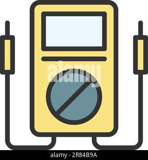 Voltmeter icon vector image. Stock Vector