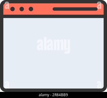 Web Browser icon vector image. Stock Vector