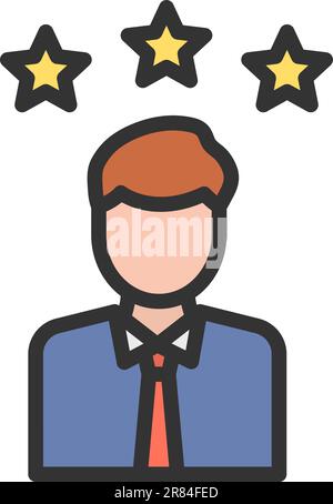 Role Model icon vector image. Stock Vector