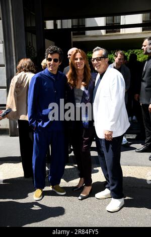 Milan Arrival of Guests at the Giorgio Armani Men s Fashion Show