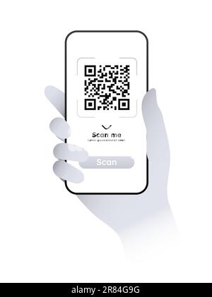 Scan QR code Stock Vector