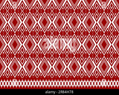 abric pattern ethnic black and white geometric pattern design for background carpet wallpaper clothing wrap batik fabric embroidery illustration vecto Stock Vector