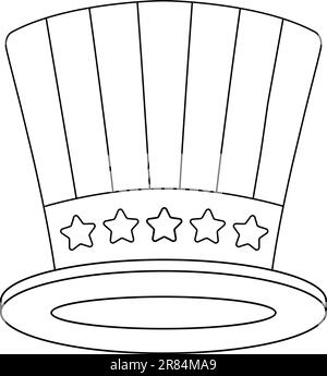 uncle sam hat coloring pages