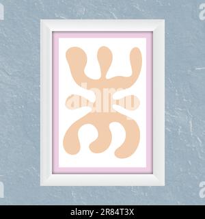 Layout of an abstract painting. Template for print, banner, poster and creative design. Fashionable art of painting for interior design and creative i Stock Vector