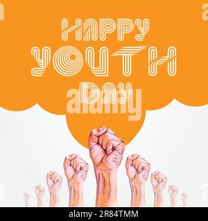 happy youth day vector free download Stock Vector
