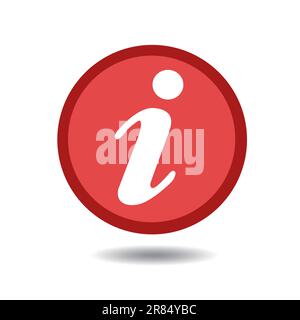 Vector information icon symbol isolated on white background Stock Vector