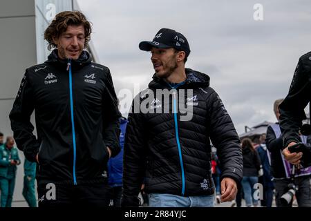 Montréal, Canada, June 18, Pierre Gasly, from France competes for Alpine . Race day, round 09 of the 2023 Formula 1 championship. Credit: Michael Potts/Alamy Live News Stock Photo