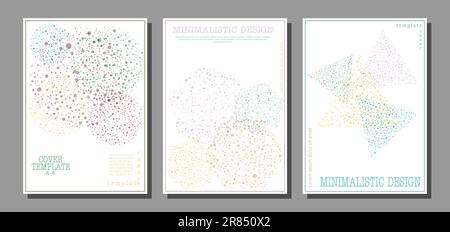 Abstract background of geometric shapes. Template for the cover of a book, brochure, booklet or catalog. The basis for a poster, banner and creative i Stock Vector