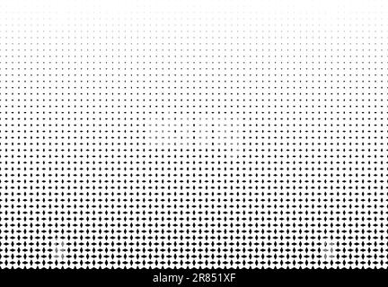 Disappearing rhombs. Seamless pattern in one direction.Scale method Stock Vector