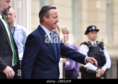 Prime Minister David Cameron Leaving Downing Editorial Stock Photo