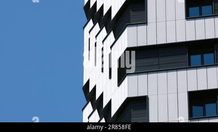 Europe's tallest Modular building, Enlcave: Croydon, at 158 metres and 50 storey building nears completion by East Croydon Station, South London, Stock Photo