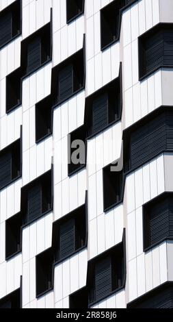 Europe's tallest Modular building, Enlcave: Croydon, at 158 metres and 50 storey building nears completion by East Croydon Station, South London, Stock Photo