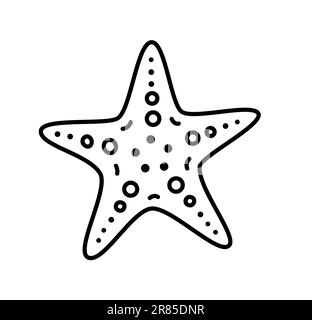 detailed illustration of a star fish outline Stock Vector Image & Art -  Alamy