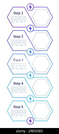 Clean energy transmission infographic chart design template Stock Vector