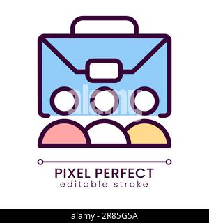 Team pixel perfect RGB color icon Stock Vector