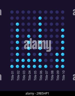 Dot stacks infographic chart design template Stock Vector Image & Art ...