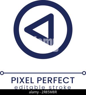 Replay button pixel perfect flat gradient color ui icon Stock Vector ...