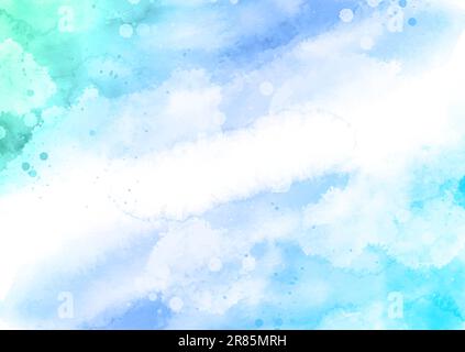 Decorative hand painted pastel coloured watercolour background Stock Vector