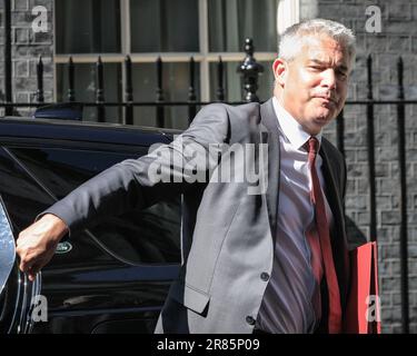 London, UK. 19th June, 2023. Steve Barclay, MP, Secretary of State for Health and Social Care enters 10 Downing Street this afternoon. Credit: Imageplotter/Alamy Live News Stock Photo