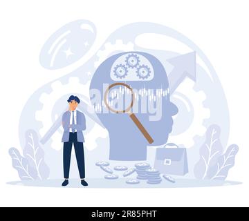 Enterprise strategy development concept, Business Intelligence and business rule, big data analytics, application software, flat vector modern illustr Stock Vector