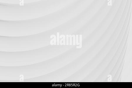 Abstract white background, modern minimalist wallpaper. 3D rendering. Stock Photo