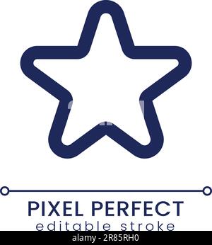 Star pixel perfect linear ui icon Stock Vector
