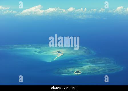 The Quirimbas Archipelago is in the Indian Ocean, just off the northern coast of Mozambique. Stock Photo