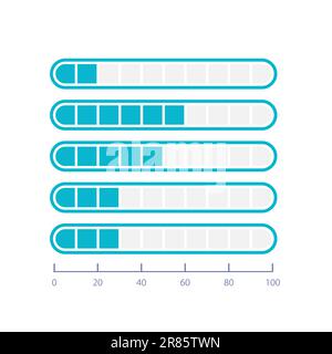 Fragmented level infographic chart design template for dark theme Stock ...