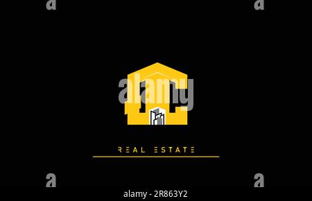Real Estate letters Modern Creative logo QC , CQ Stock Vector