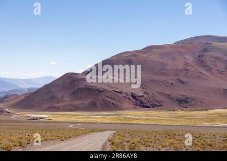 Crossing the Andes from Antofagasta de la Sierra to Antofalla - stunning landscape in the Argentinian highlands called Puna in South America Stock Photo