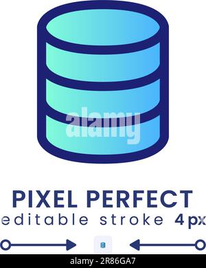 Database gradient fill desktop icon Stock Vector