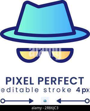 Incognito gradient fill desktop icon Stock Vector