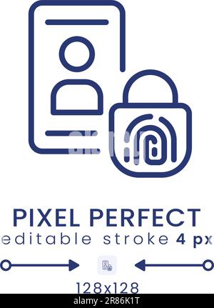 Multi-factor authentication linear icon Stock Vector Image & Art - Alamy