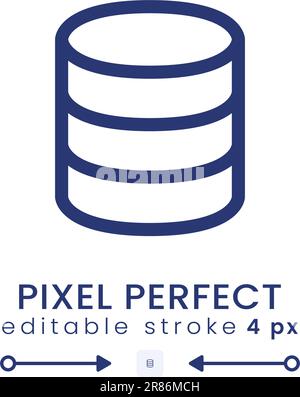 Database linear desktop icon Stock Vector