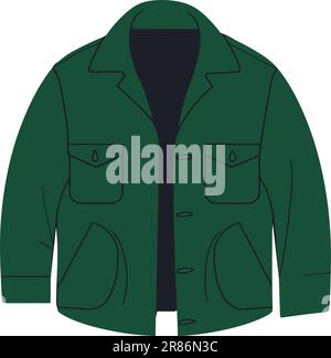 Men green jacket icon, cartoon style Stock Vector Image & Art - Alamy