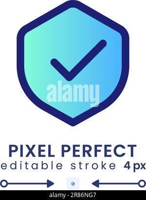 Antivirus gradient fill desktop icon Stock Vector